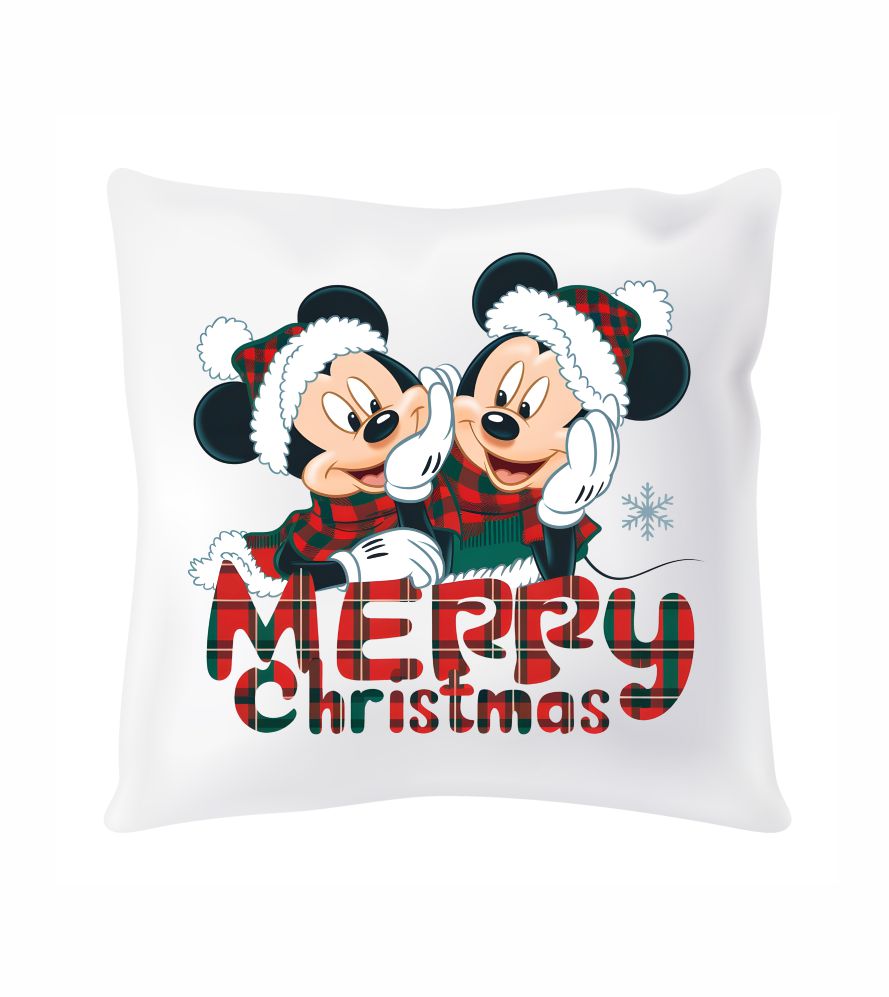 Saténový vankúš Christmas Mickey Minnie