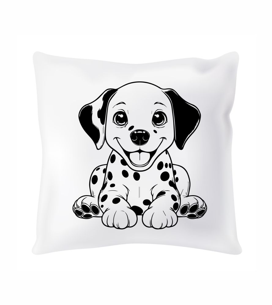 Saténový vankúš Dalmatian puppy